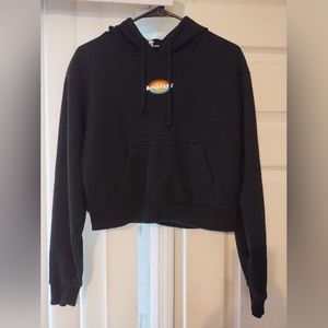 Vans Org Crop Hoodie Front Logo Sleeve Branding XS Sporty